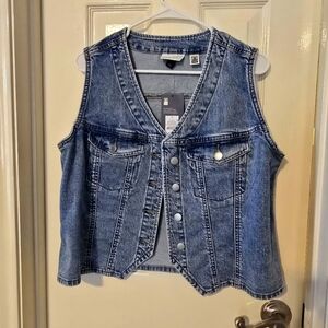 NWT Denim Vest